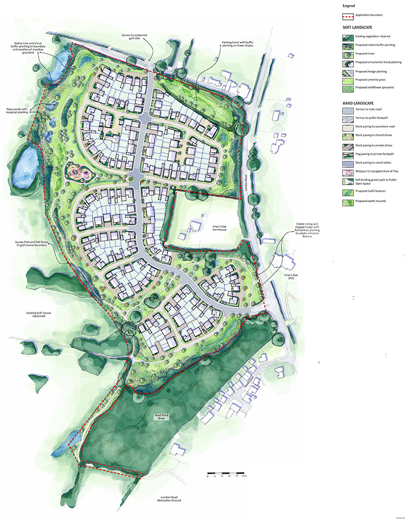 Illustrative landscaping masterplan